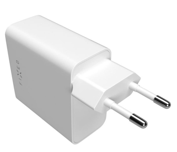 FIXED Ładowarka Sieciowa Mains Charger 2xUSB-C PD 65W biały FIXC65-2C-WH - 1249158 - zdjęcie 2